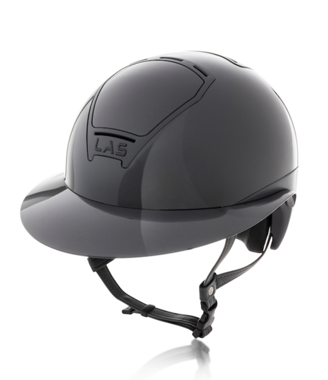 LAS Cap Opera Lady Visor Metal Shiny GREY met trim GREY