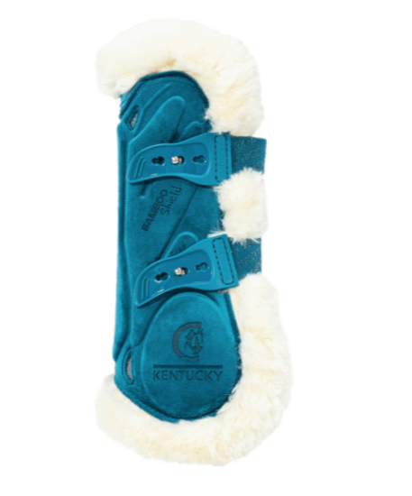 Kentucky vegan bont peesbeschermers bamboo elastiek Emerald  