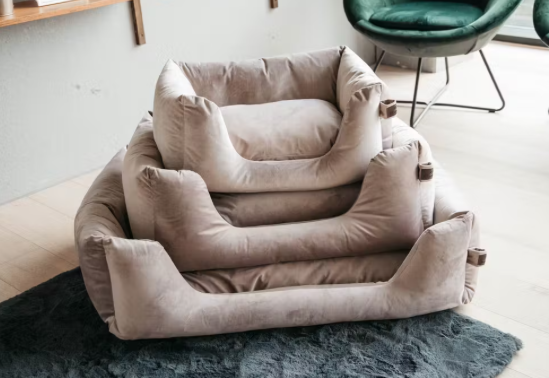 Kentucky hondenmand velvet beige maat S