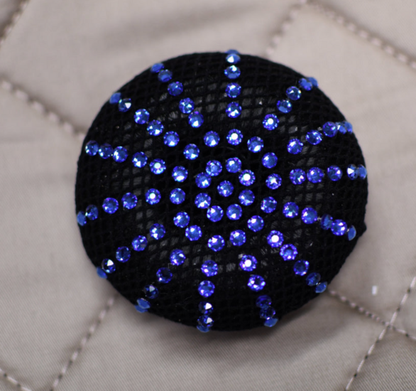 Mon&egrave;re Zwart haarnetje met Sapphire
