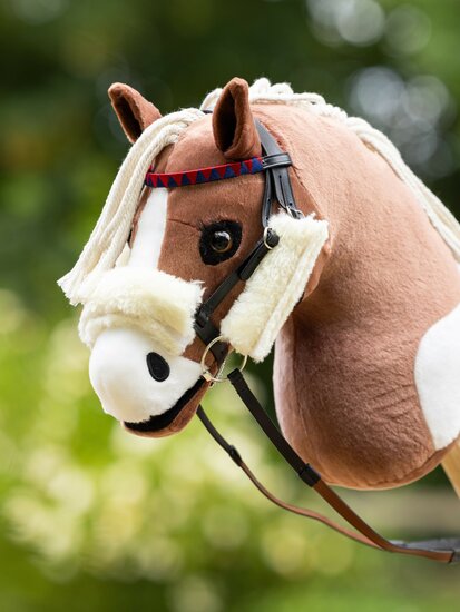 Le Mieux Hobby horse Racing hoofdstel zwart 
