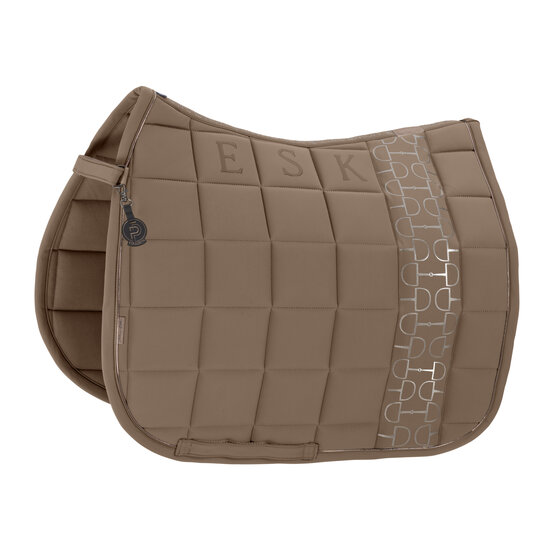 Eskadron zadeldek dressuur Big Square Softshell Platinum &#039;25 Smoke Taupe Full