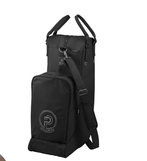 Eskadron platinum 25 laars &amp; cap tas FAUX LEATHER zwart