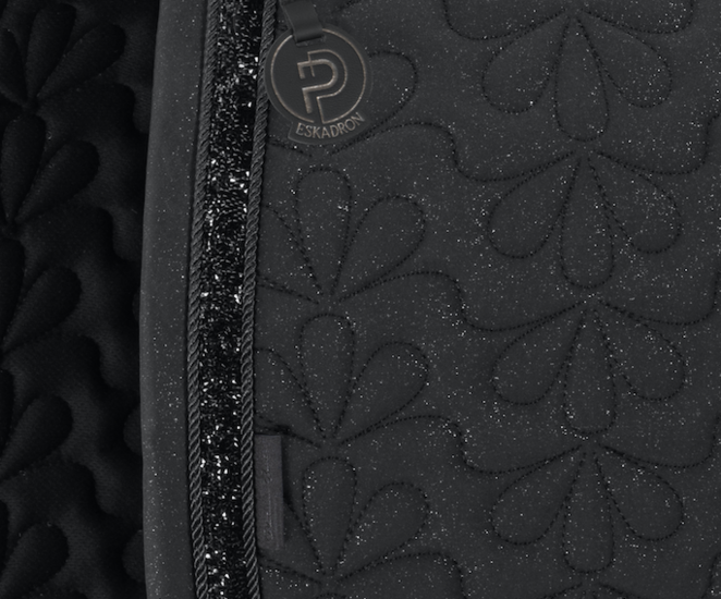Eskadron platinum 25 zadeldek dressuur SPARKLE JEWEL zwart Full