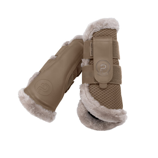 Eskadron Platinum 25  Peesbeschermers Mesh Faux Fur Smoky Taupe