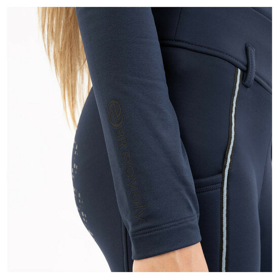BR Eevolv Kinder pullover met rits Jente    Navy
