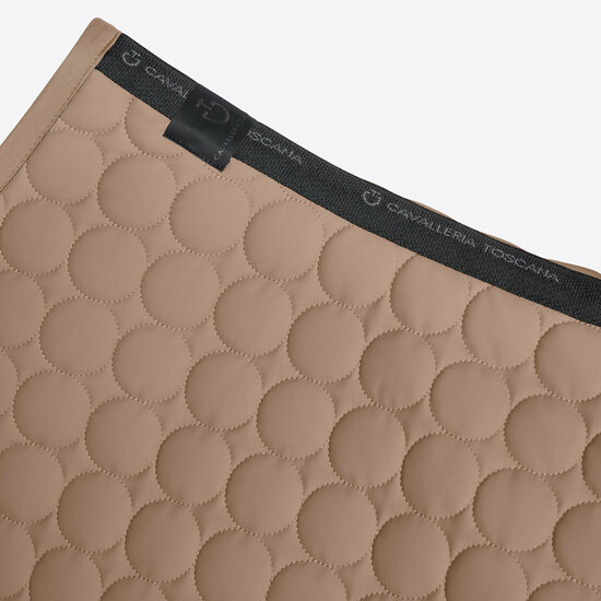 Cavalleria Toscana CIRCLE QUILTED JERSEY Spring Walnut met zwart logo
