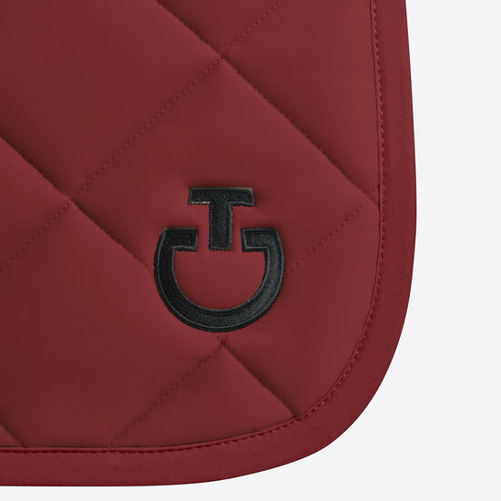 Cavalleria Toscana Diamond Quilted Jersey Dressuur Bordeaux met zwart logo