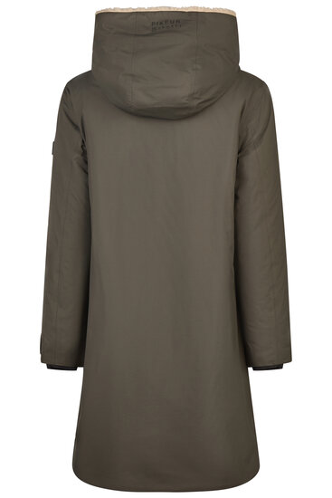 Pikeur lange regenjas 8022 deep khaki