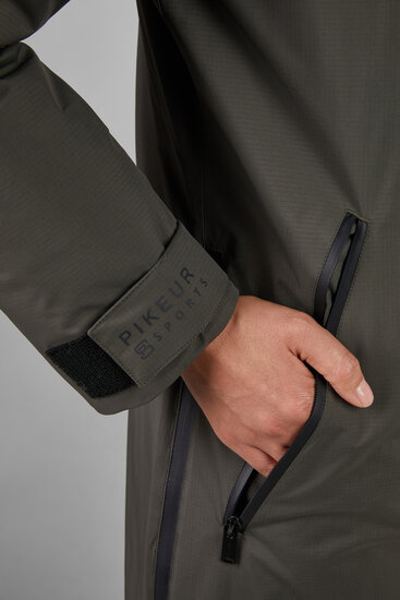 Pikeur lange regenjas 8022 deep khaki