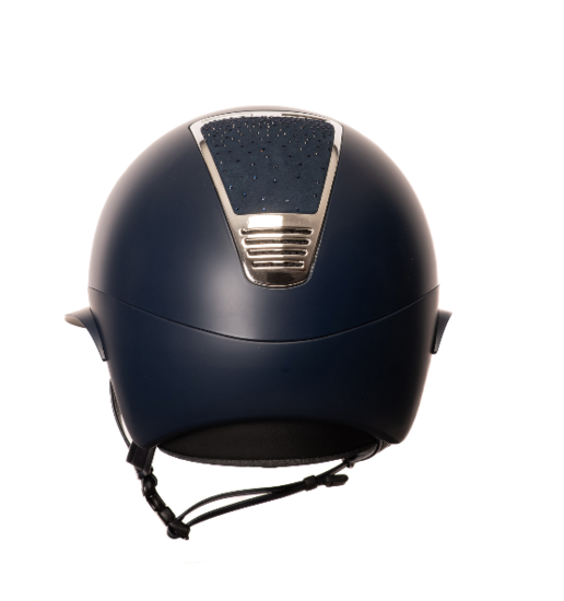 LAS Helmets Cap Opera Lady Visor Chrystal MATT Blue met trim Chromo