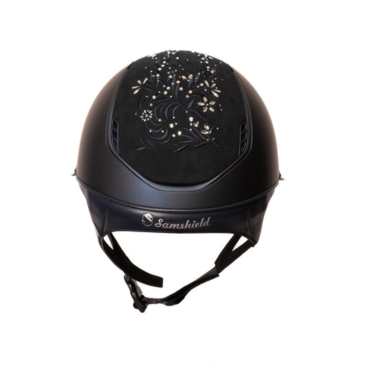 Samshield Miss Shield Cap 2.0 Shadow Matt Blue met Flower Swarovski Jewelry P.14