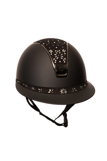 Samshield Miss Shield Cap 2.0 Shadow Matt Black met Pearl Drops P.15