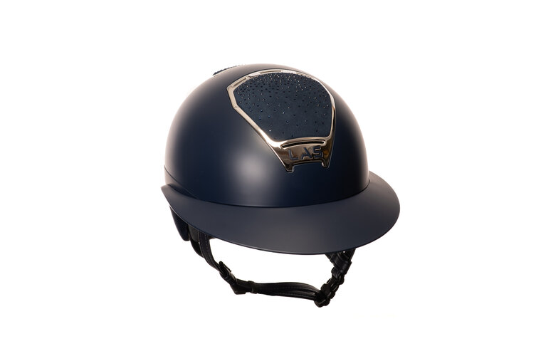 LAS Helmets Cap Opera Lady Visor Matt Navy met Cascata Navy en trim silver