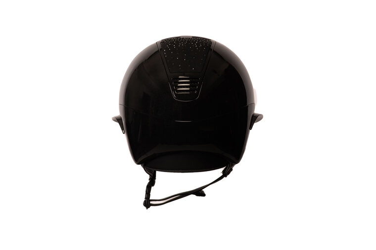 LAS Helmets Cap Opera Lady Visor Shiny Black met Cascata Black en trim black