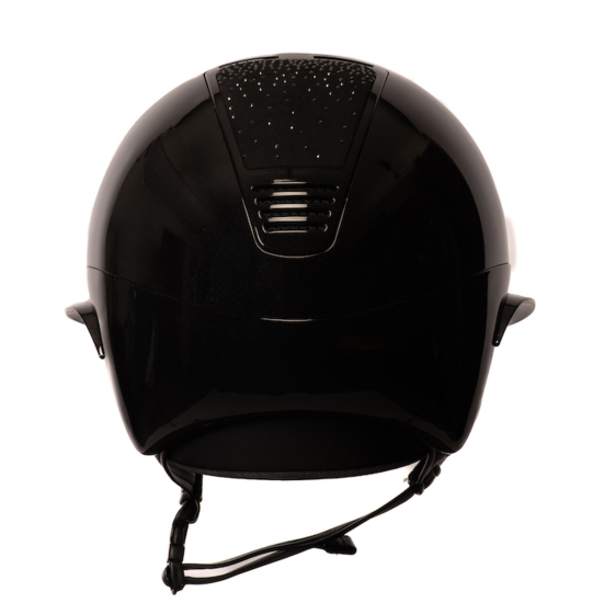 LAS Helmets Cap Opera Lady Visor Shiny Black met Cascata Black en trim black