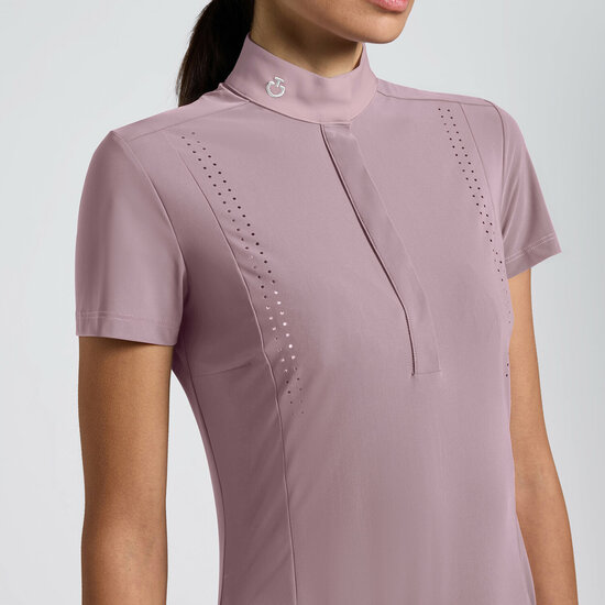 Cavalleria toscana Perforated Jersey Competition Shirt S/S Grape Shake