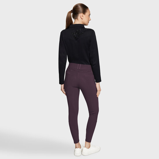 Samshield rijbroek CAPUCINE full grip Aubergine
