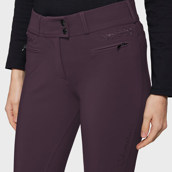Samshield rijbroek CAPUCINE full grip Aubergine