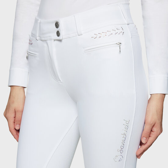 Samshield rijbroek CAPUCINE full grip White