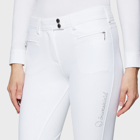 Samshield rijbroek Diane Premium full grip White Holo