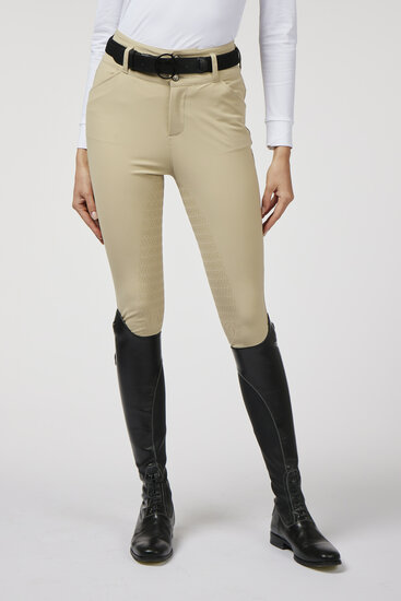 Vestrum Molveno rijbroek full grip light beige (klein logo)