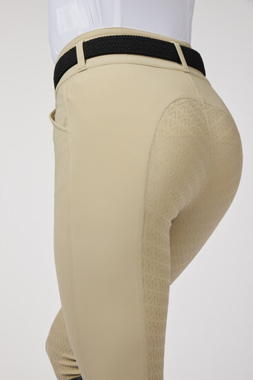 Vestrum Molveno rijbroek full grip light beige (klein logo)