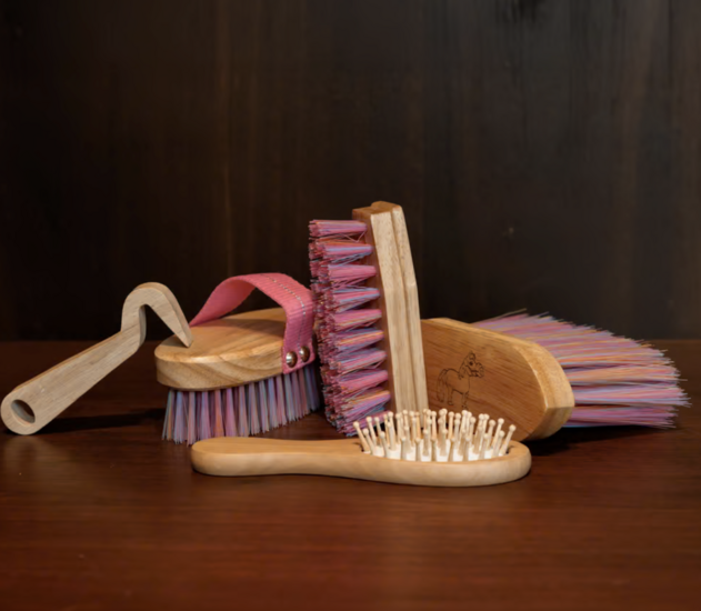 Kentucky Sammy kinder poets tas met borstelset roze