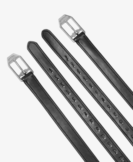 Le Mieux lederen beugelriemen Zwart 130 cm