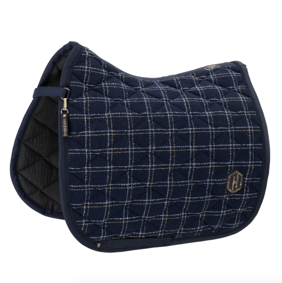 Eskadron Heritage &#039;25 zadeldek dressuur BOUCLE EMBLEM Navy Full