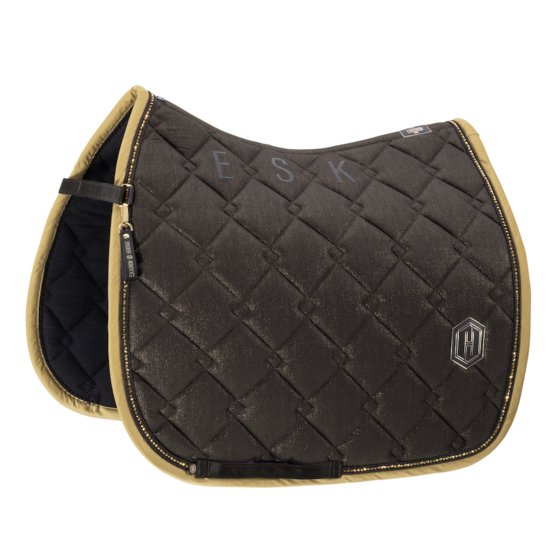 Eskadron Heritage &#039;25 zadeldek dressuur Cotton Glitter Black Truffle Full