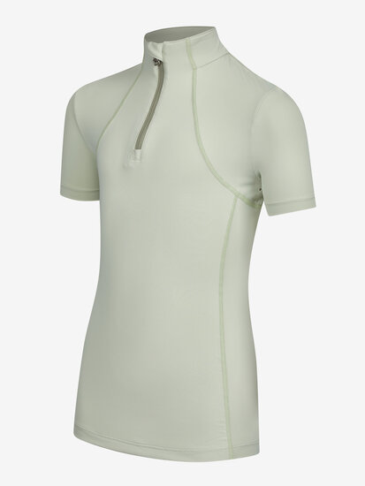 Le Mieux YOUNG RIDER base layer korte mouw Pistachio Met Vlekken maat 13-14