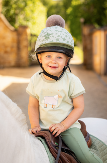 Le Mieux Mini Alex Tee shirt Pistachio Met Vlekken maat 7-8yr