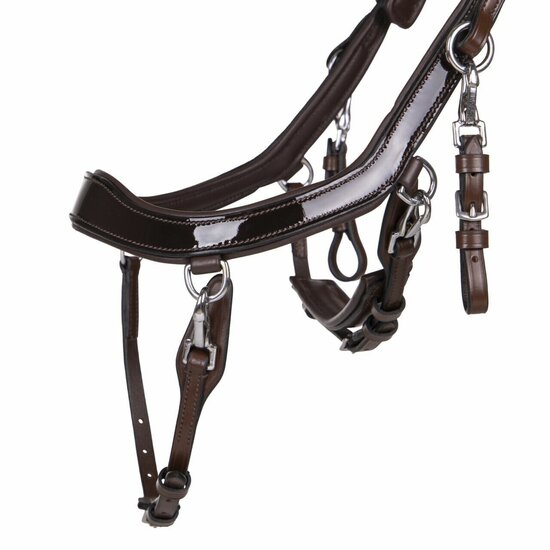 Presteq anatomisch Hoofdstel Fay Sport lakleder - bruin