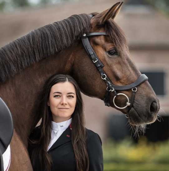 Presteq anatomisch Hoofdstel Fay Sport classic zwart 