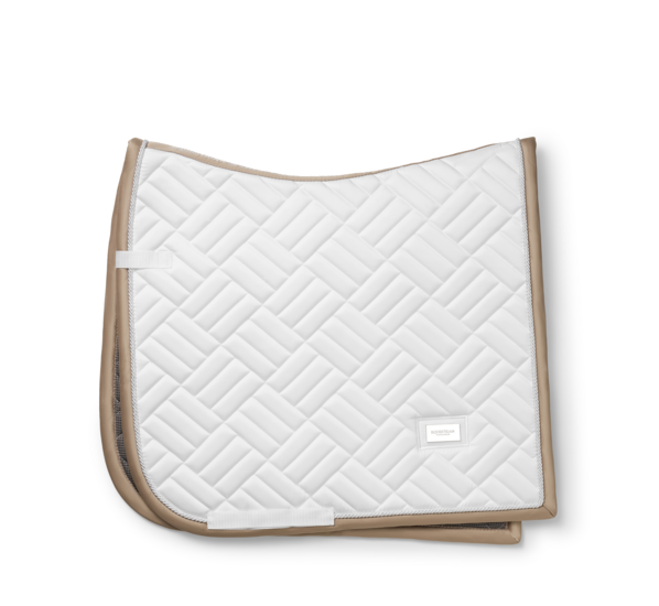 Equestrian Stockholm zadeldek dressuur Modern white - Sand