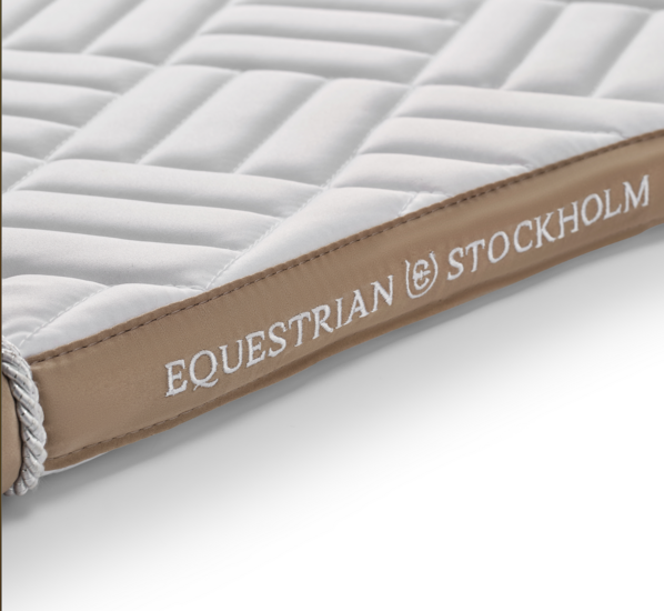Equestrian Stockholm zadeldek dressuur Modern white - Sand