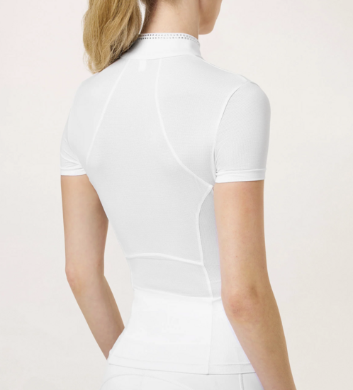 Equestrian Stockholm Revenew wedstrijd shirt KORTE mouw wit