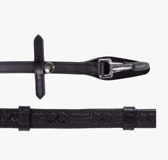 Presteq Teugels FayRein met clip + stops (12.5cm) Zwart 