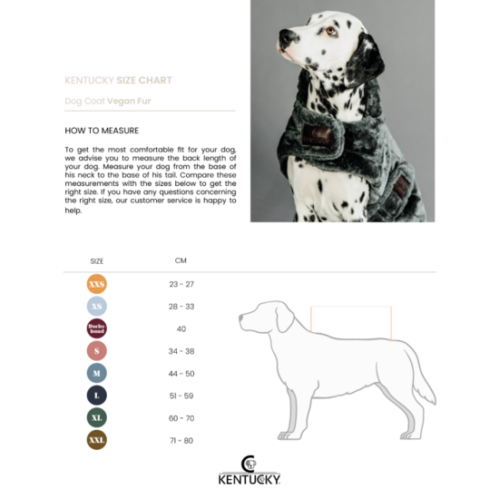Kentucky fake fur hondenjas 