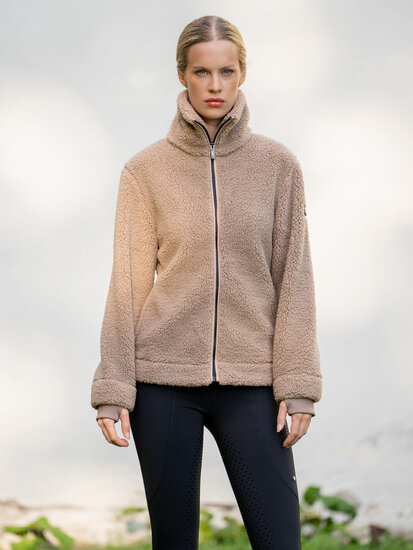 Equestrian Stockholm Teddy Fleece jas /vest Sand