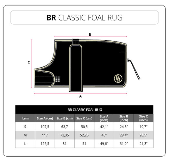 Br veulen deken BR Classic 1200D 340gr Zwart