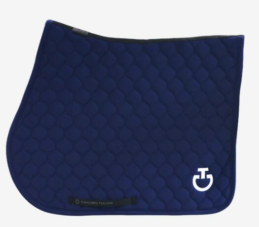 Cavalleria Toscana CIRCULAR QUILTED JERSEY Spring Kobalt blauw met wit logo