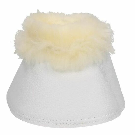 Le Mieux fleece wrapround springschoenen wit met natural 