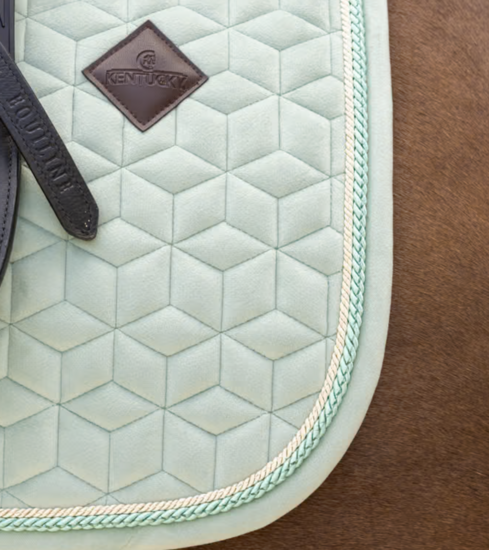 Kentucky zadelpad velvet dressuur Mint