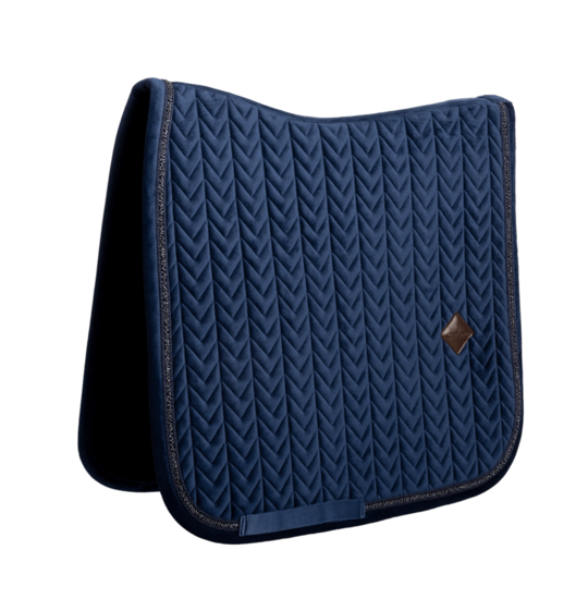 Kentucky zadeldek Velvet Mini Pearls Dressuur Navy full