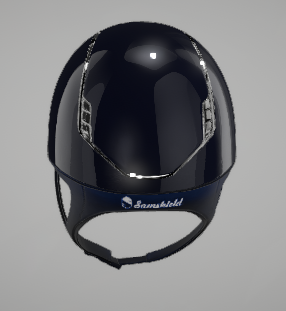 Samshield Cap 2.0 Shadow Glossy Blue met blazon Crystal fabric Blue P.20