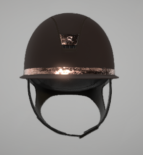 Samshield Miss Shield Cap 2.0 Shadow Matt Brown met Crystal fabric Pink Gold P.21