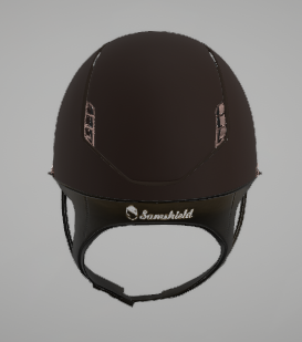 Samshield Miss Shield Cap 2.0 Shadow Matt Brown met Crystal fabric Pink Gold P.21