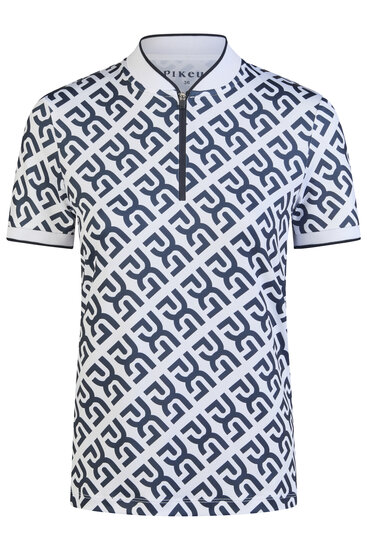Pikeur Rina half rits polo shirt navy blue